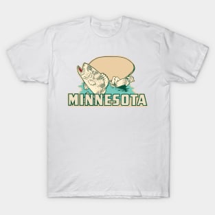 Vintage Style Minnesota Decal T-Shirt